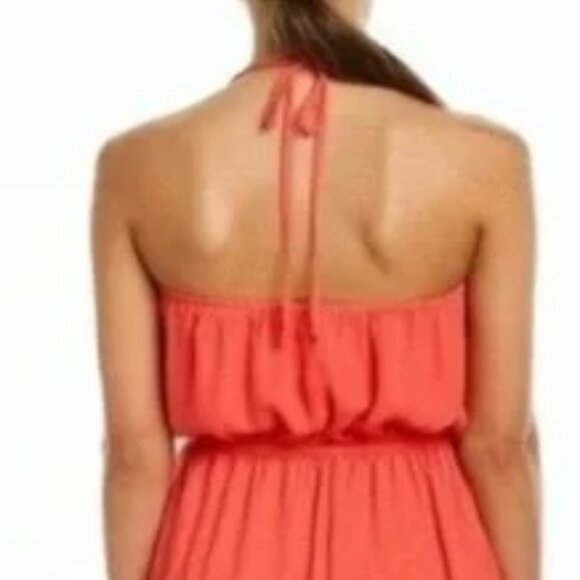 Show Me Your Mumu Heather Halter Maxi Coral Dress.  SZ XS - Picture 4 of 4